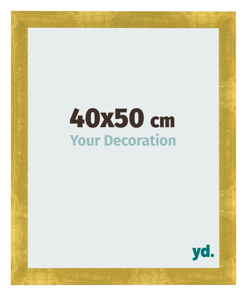 Fotolijst 40x50cm Goud Vintage MDF Pisa Voorzijde Maat | Yourdecoration.nl