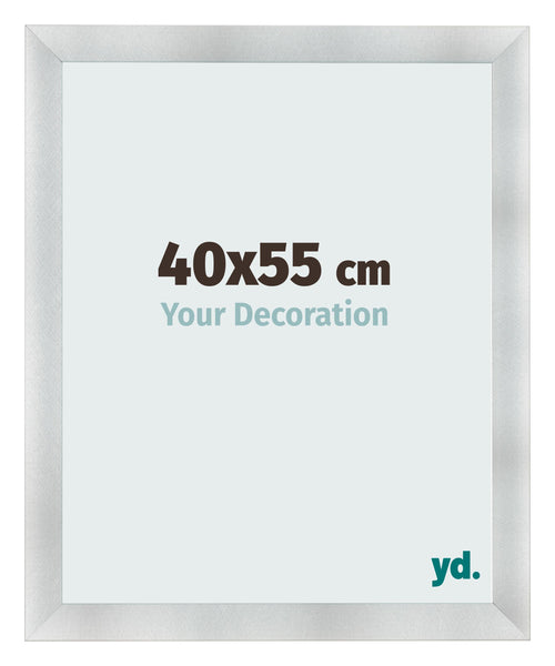Fotolijst 40x55cm Aluminium Geborsteld MDF Pisa Voorzijde Maat | Yourdecoration.nl