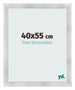 Fotolijst 40x55cm Aluminium Geborsteld MDF Pisa Voorzijde Maat | Yourdecoration.nl