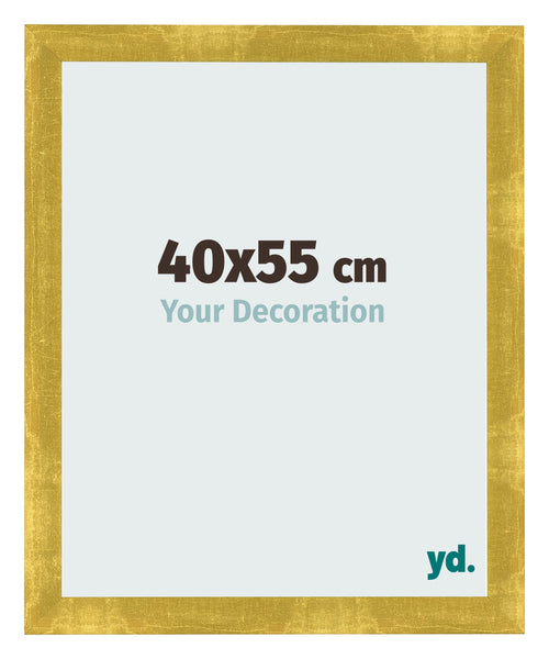 Fotolijst 40x55cm Goud Vintage MDF Pisa Voorzijde Maat | Yourdecoration.nl