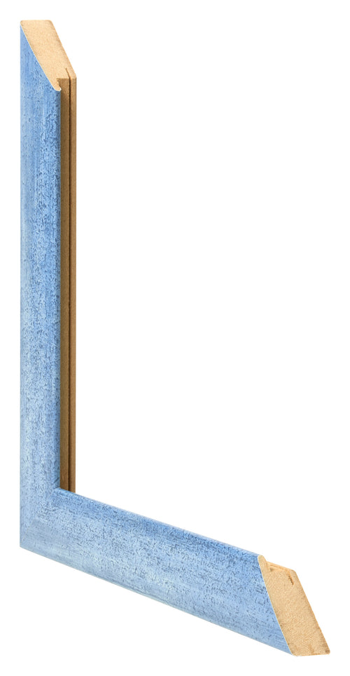 Fotolijst 40x55cm Helder Blauw Geveegd MDF Pisa Detail Doorsnede | Yourdecoration.nl