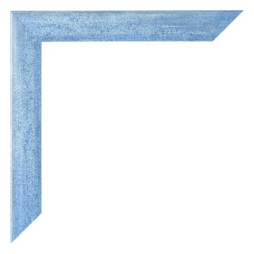 Fotolijst 40x55cm Helder Blauw Geveegd MDF Pisa Detail Hoek | Yourdecoration.nl