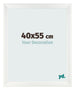 Fotolijst 40x55cm Wit Geveegd MDF Pisa Voorzijde Maat | Yourdecoration.nl