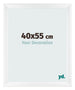 Fotolijst 40x55cm Wit Mat MDF Pisa Voorzijde Maat | Yourdecoration.nl