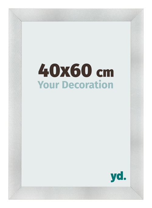 Fotolijst 40x60cm Aluminium Geborsteld MDF Pisa Voorzijde Maat | Yourdecoration.nl