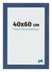 Fotolijst 40x60cm Donkerblauw Geveegd MDF Pisa Voorzijde Maat | Yourdecoration.nl