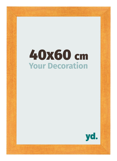 Fotolijst 40x60cm Oranje MDF Pisa Voorzijde Maat | Yourdecoration.nl