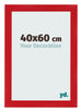 Fotolijst 40x60cm Rood MDF Pisa Voorzijde Maat | Yourdecoration.nl
