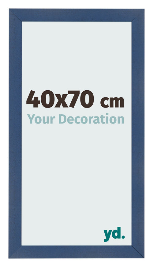 Fotolijst 40x70cm Donkerblauw Geveegd MDF Pisa Voorzijde Maat | Yourdecoration.nl