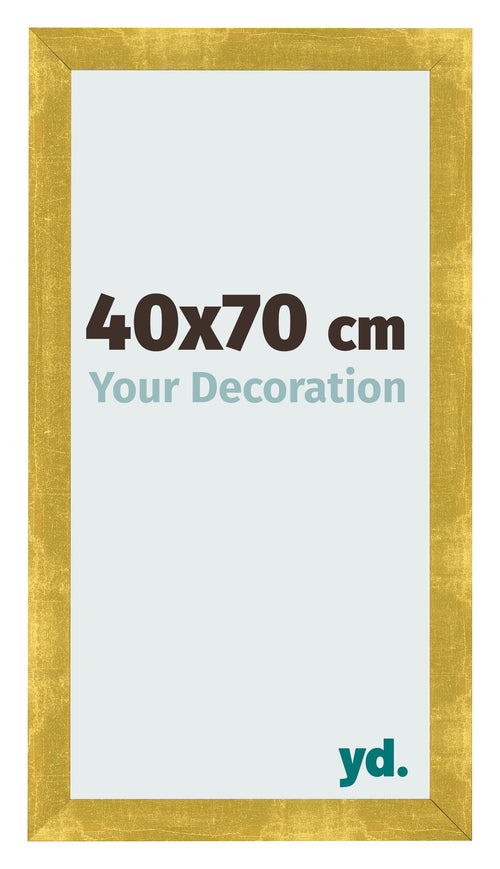 Fotolijst 40x70cm Goud Vintage MDF Pisa Voorzijde Maat | Yourdecoration.nl