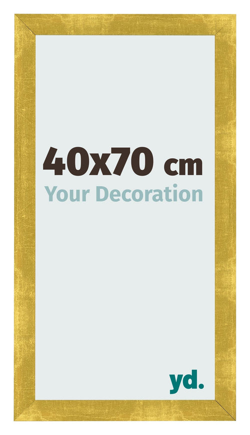 Fotolijst 40x70cm Goud Vintage MDF Pisa Voorzijde Maat | Yourdecoration.nl