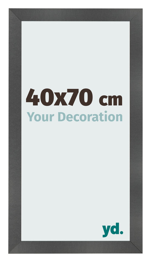 Fotolijst 40x70cm Zwart Mat MDF Pisa Voorzijde Maat | Yourdecoration.nl