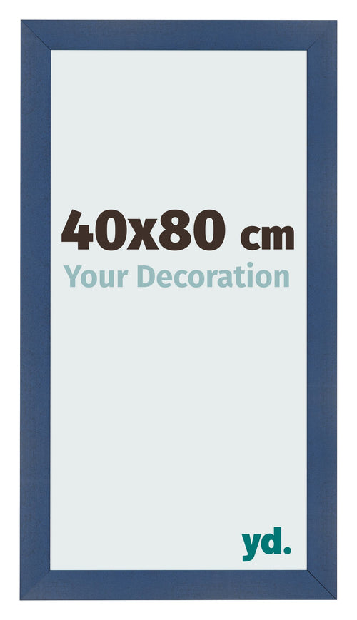 Fotolijst 40x80cm Donkerblauw Geveegd MDF Pisa Voorzijde Maat | Yourdecoration.nl