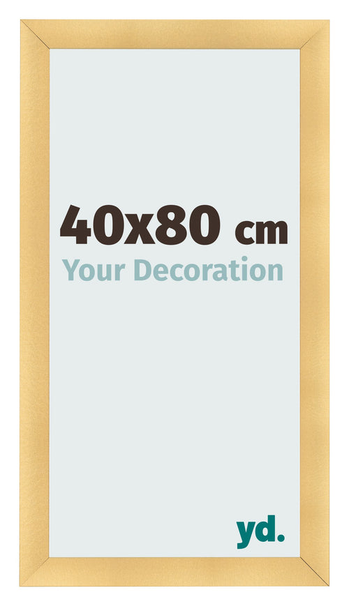 Fotolijst 40x80cm Goud Mat MDF Pisa Voorzijde Maat | Yourdecoration.nl