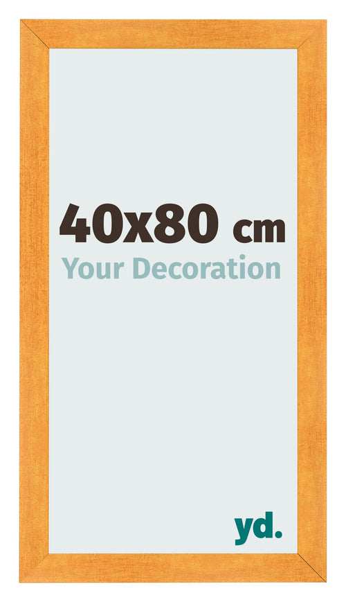 Fotolijst 40x80cm Oranje MDF Pisa Voorzijde Maat | Yourdecoration.nl