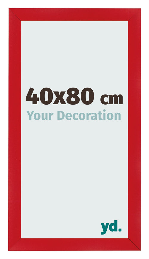 Fotolijst 40x80cm Rood MDF Pisa Voorzijde Maat | Yourdecoration.nl