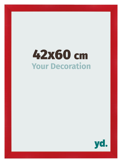 Fotolijst 42x60cm Rood MDF Pisa Voorzijde Maat | Yourdecoration.nl