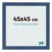 Fotolijst 45x45cm Donkerblauw Geveegd MDF Pisa Voorzijde Maat | Yourdecoration.nl