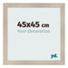 Fotolijst 45x45cm Eiken Licht MDF Pisa Voorzijde Maat | Yourdecoration.nl