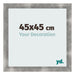 Fotolijst 45x45cm Metaal Vintage MDF Pisa Voorzijde Maat | Yourdecoration.nl