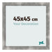 Fotolijst 45x45cm Metaal Vintage MDF Pisa Voorzijde Maat | Yourdecoration.nl