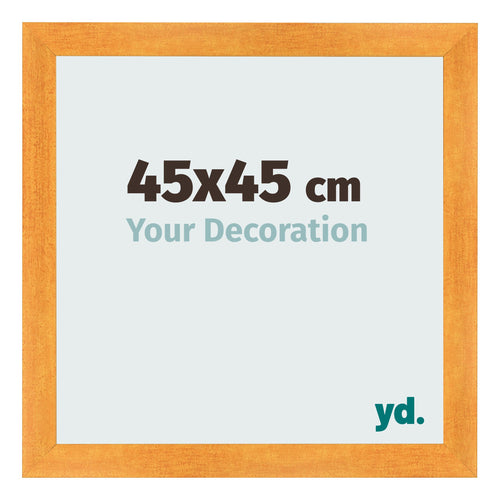 Fotolijst 45x45cm Oranje MDF Pisa Voorzijde Maat | Yourdecoration.nl