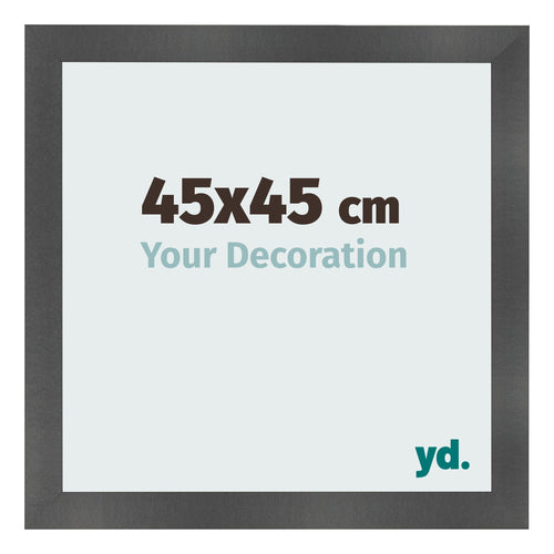 Fotolijst 45x45cm Zwart Mat MDF Pisa Voorzijde Maat | Yourdecoration.nl