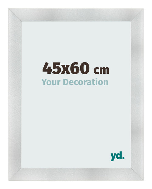 Fotolijst 45x60cm Aluminium Geborsteld MDF Pisa Voorzijde Maat | Yourdecoration.nl