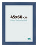 Fotolijst 45x60cm Donkerblauw Geveegd MDF Pisa Voorzijde Maat | Yourdecoration.nl