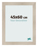 Fotolijst 45x60cm Eiken Licht MDF Pisa Voorzijde Maat | Yourdecoration.nl
