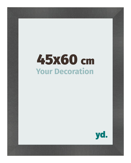 Fotolijst 45x60cm Zwart Mat MDF Pisa Voorzijde Maat | Yourdecoration.nl