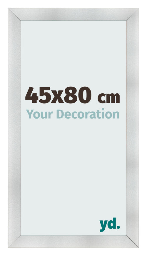 Fotolijst 45x80cm Aluminium Geborsteld MDF Pisa Voorzijde Maat | Yourdecoration.nl