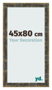 Fotolijst 45x80cm Blauw Goud Gemeleerd MDF Pisa Voorzijde Maat | Yourdecoration.nl