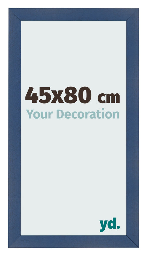 Fotolijst 45x80cm Donkerblauw Geveegd MDF Pisa Voorzijde Maat | Yourdecoration.nl