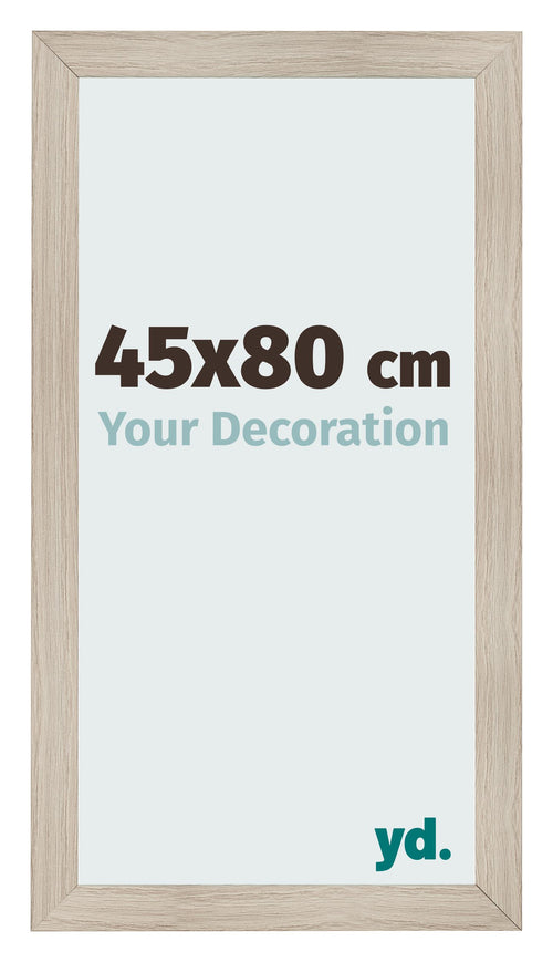 Fotolijst 45x80cm Eiken Licht MDF Pisa Voorzijde Maat | Yourdecoration.nl