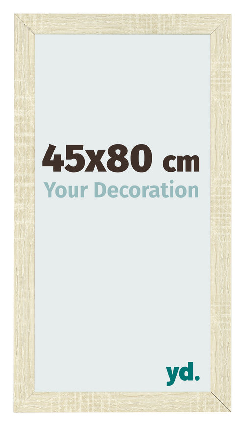 Fotolijst 45x80cm Sonoma Eiken MDF Pisa Voorzijde Maat | Yourdecoration.nl