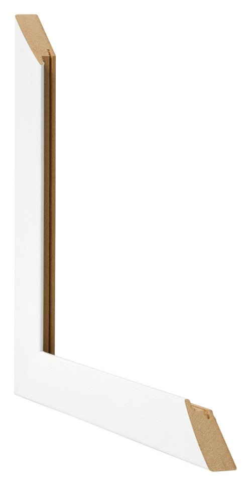 Fotolijst 45x80cm Wit Geveegd MDF Pisa Detail Doorsnede | Yourdecoration.nl