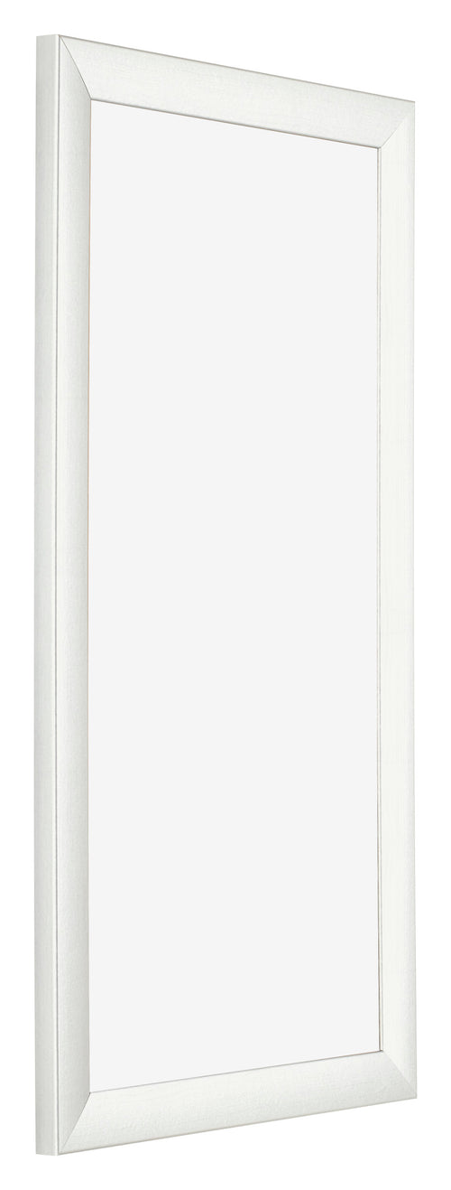 Fotolijst 45x80cm Wit Geveegd MDF Pisa Voorzijde Schuin | Yourdecoration.nl