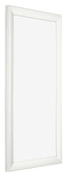 Fotolijst 45x80cm Wit Geveegd MDF Pisa Voorzijde Schuin | Yourdecoration.nl