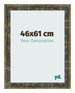 Fotolijst 46x61cm Blauw Goud Gemeleerd MDF Pisa Voorzijde Maat | Yourdecoration.nl