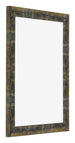 Fotolijst 46x61cm Blauw Goud Gemeleerd MDF Pisa Voorzijde Schuin | Yourdecoration.nl