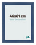 Fotolijst 46x61cm Donkerblauw Geveegd MDF Pisa Voorzijde Maat | Yourdecoration.nl
