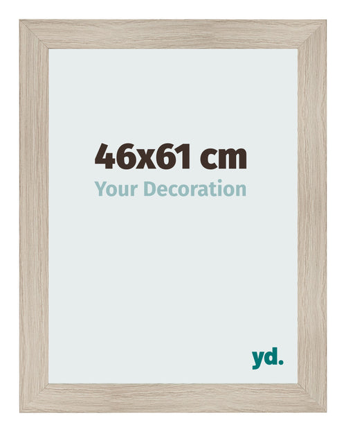 Fotolijst 46x61cm Eiken Licht MDF Pisa Voorzijde Maat | Yourdecoration.nl