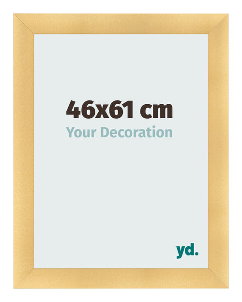Fotolijst 46x61cm Goud Mat MDF Pisa Voorzijde Maat | Yourdecoration.nl