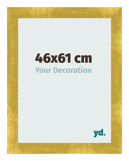Fotolijst 46x61cm Goud Vintage MDF Pisa Voorzijde Maat | Yourdecoration.nl