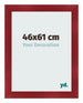 Fotolijst 46x61cm Wijnrood Geveegd MDF Pisa Voorzijde Maat | Yourdecoration.nl