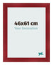 Fotolijst 46x61cm Wijnrood Geveegd MDF Pisa Voorzijde Maat | Yourdecoration.nl