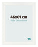Fotolijst 46x61cm Wit Geveegd MDF Pisa Voorzijde Maat | Yourdecoration.nl