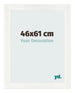 Fotolijst 46x61cm Wit Geveegd MDF Pisa Voorzijde Maat | Yourdecoration.nl