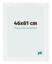 Fotolijst 46x61cm Wit Hoogglans MDF Pisa Voorzijde Maat | Yourdecoration.nl